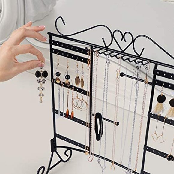 Jewelry Organizer Stand with Removable Foot Large Capacity Jewelry Stand Organiz - Picture 4 of 6